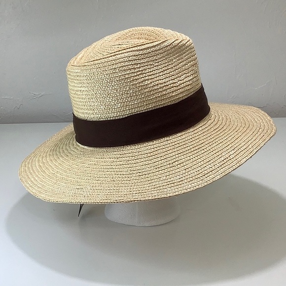 Brixton straw Fedora Sun brown band hat size XS NWT - Picture 11 of 16